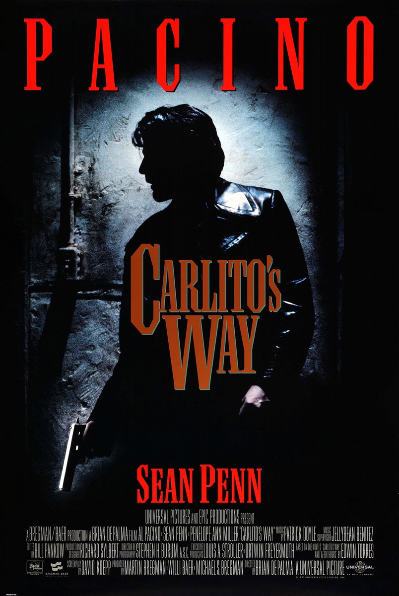 Manifesto 2 per il film Carlito's Way (1993)